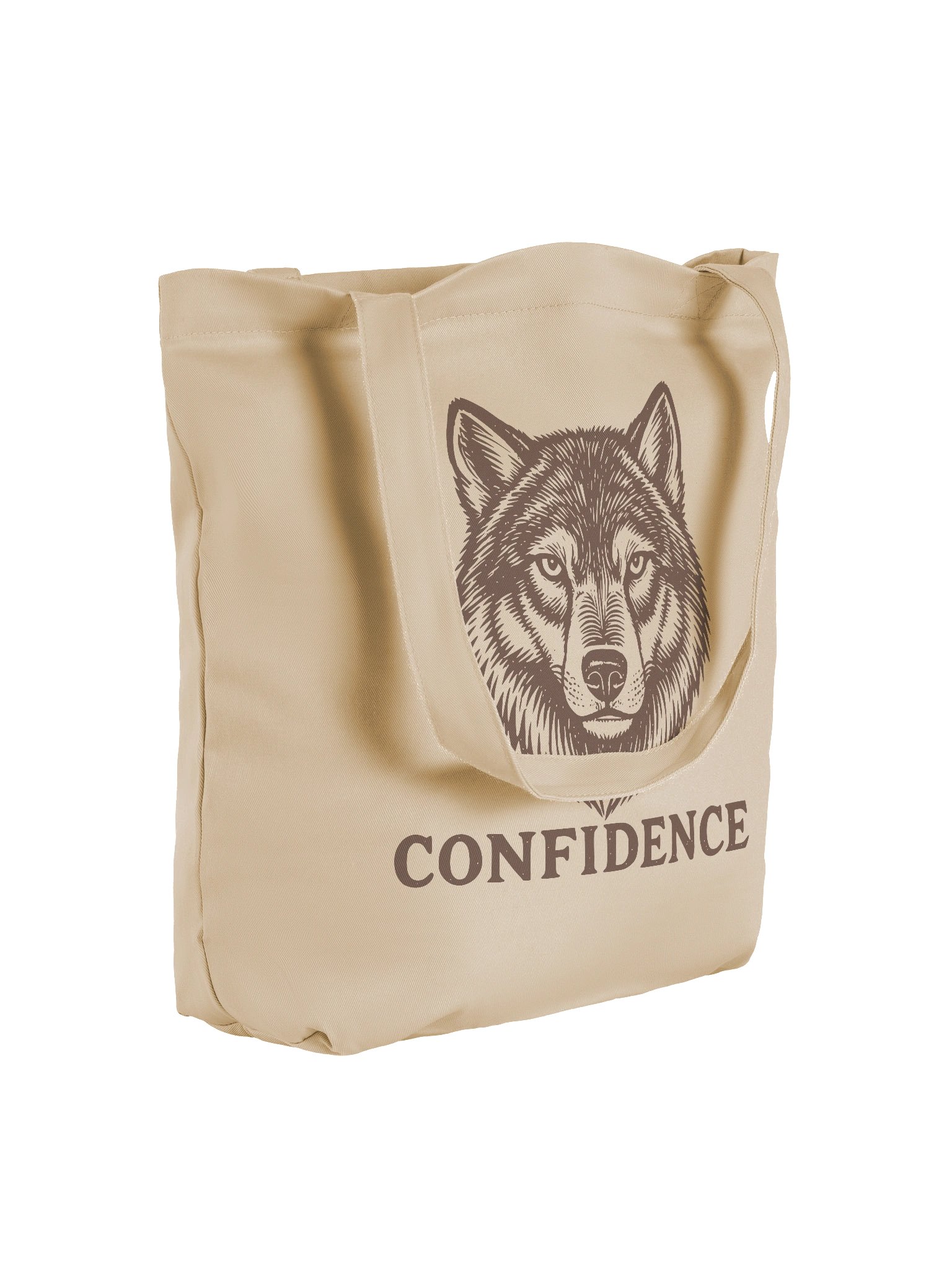 Confidence Wolf Organic Cotton Tote Bag product image (4)