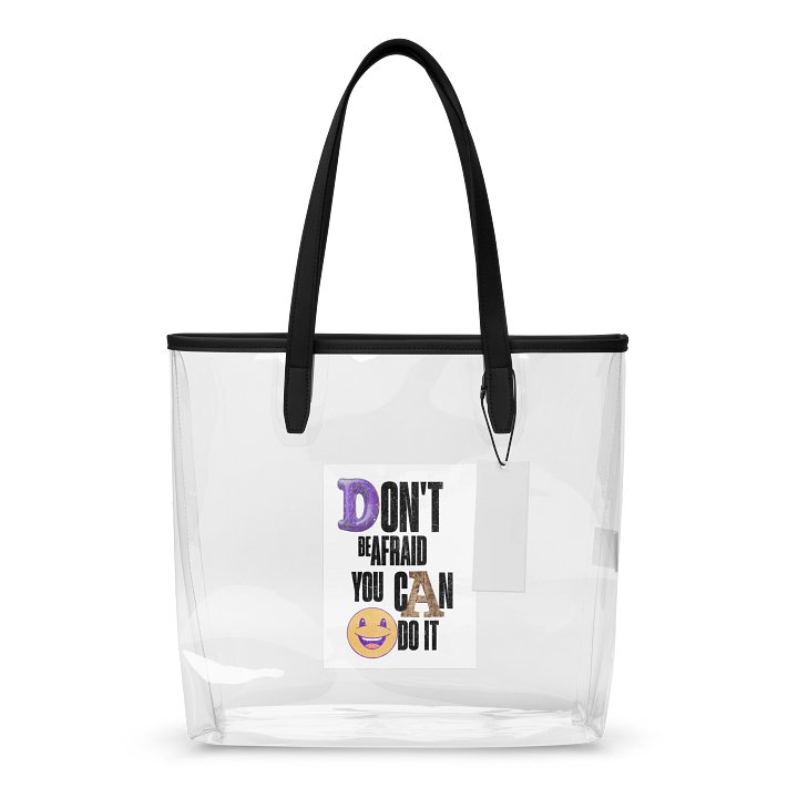 Motivational Clear Tote Bag product image (1)