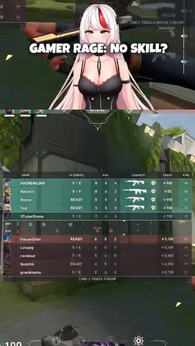 VTuberEmma's Relatable Gamer Rage: How to Get Skill? #VTuberEmma #GamerRage #Valorant #GamingFails #RelatableGamer #NoSkill #...