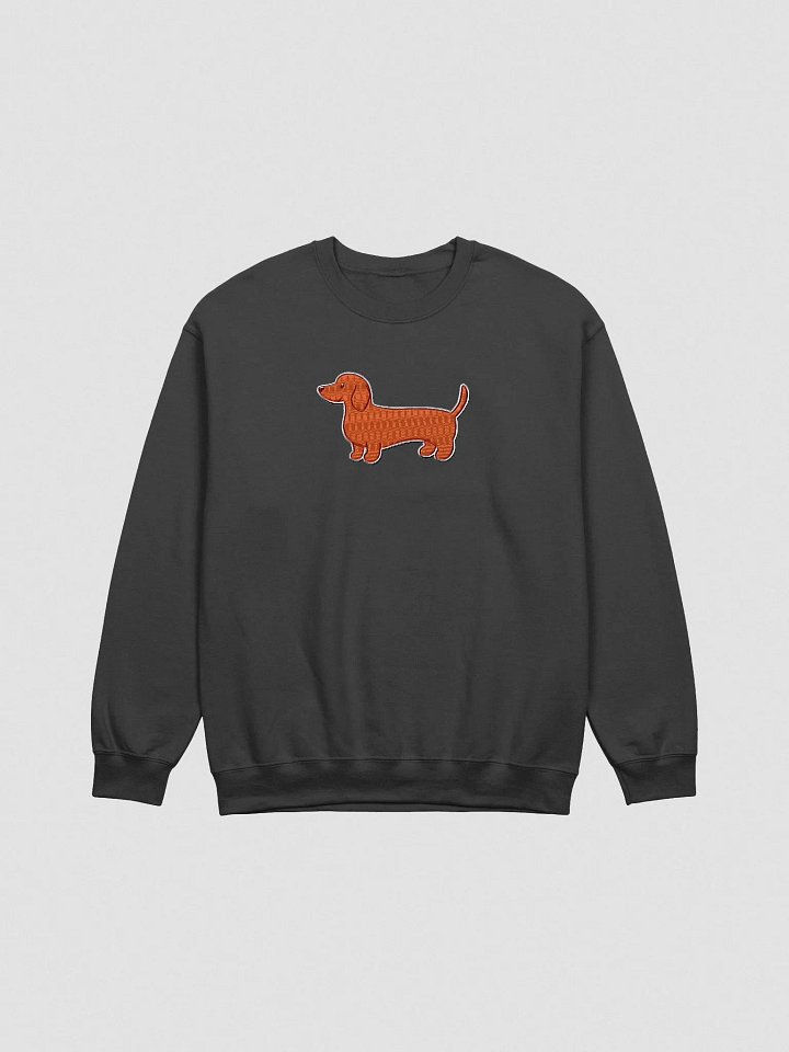 Red Dachshund Embroidered Crewneck Sweatshirt product image (2)
