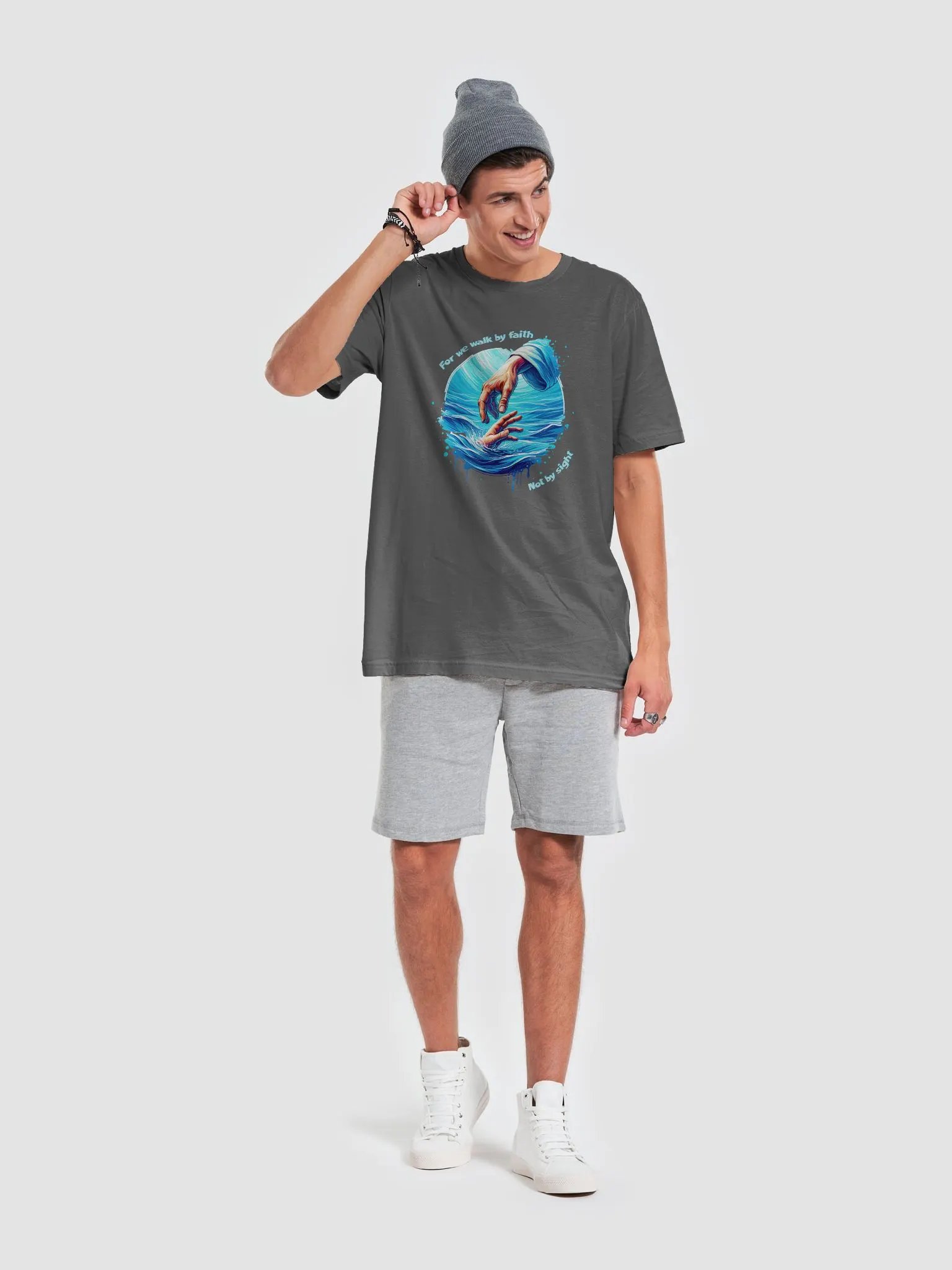 For We Walk By Faith Not By Sight T-Shirt product image (27)