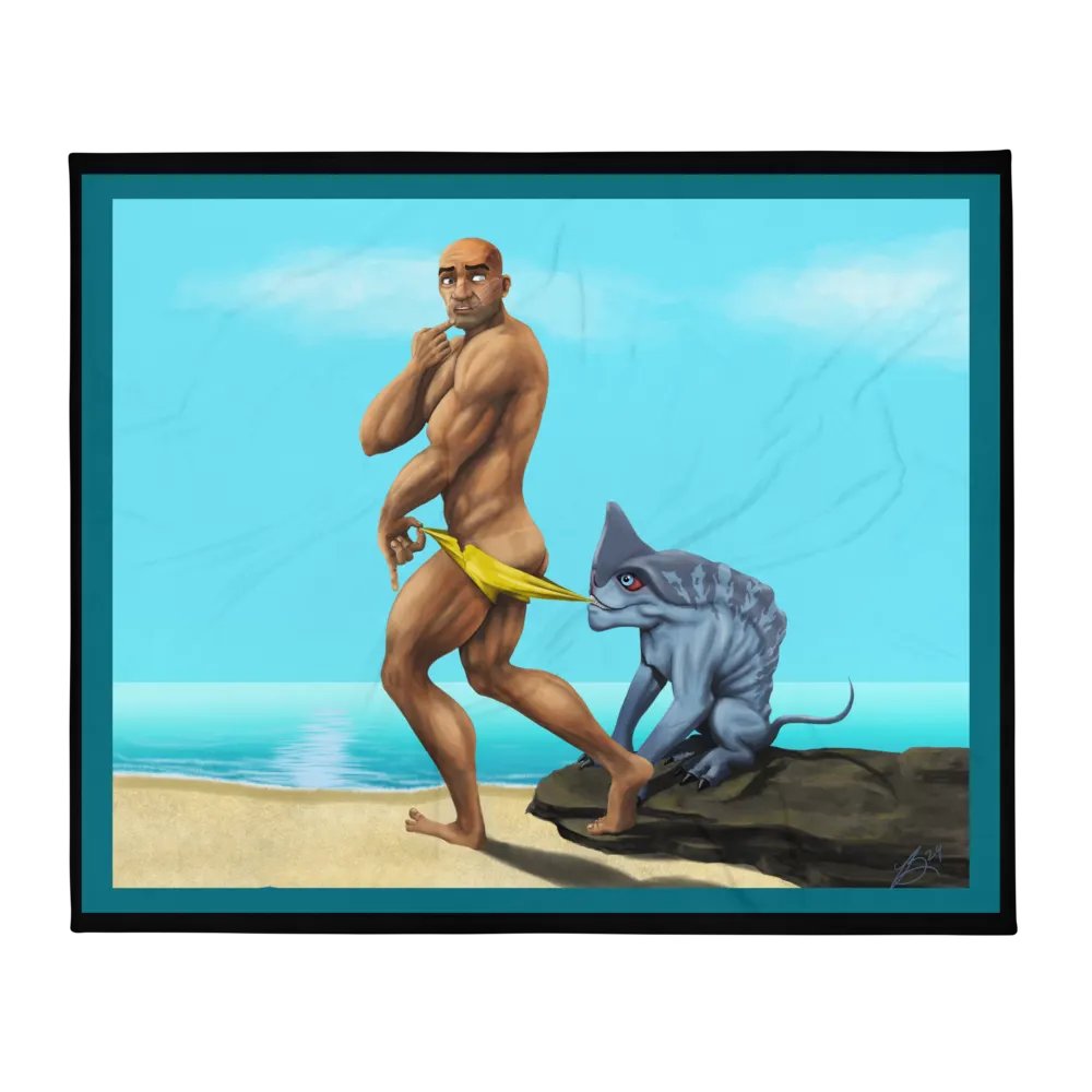 Beach Wrecker Throw Blanket product image (2)