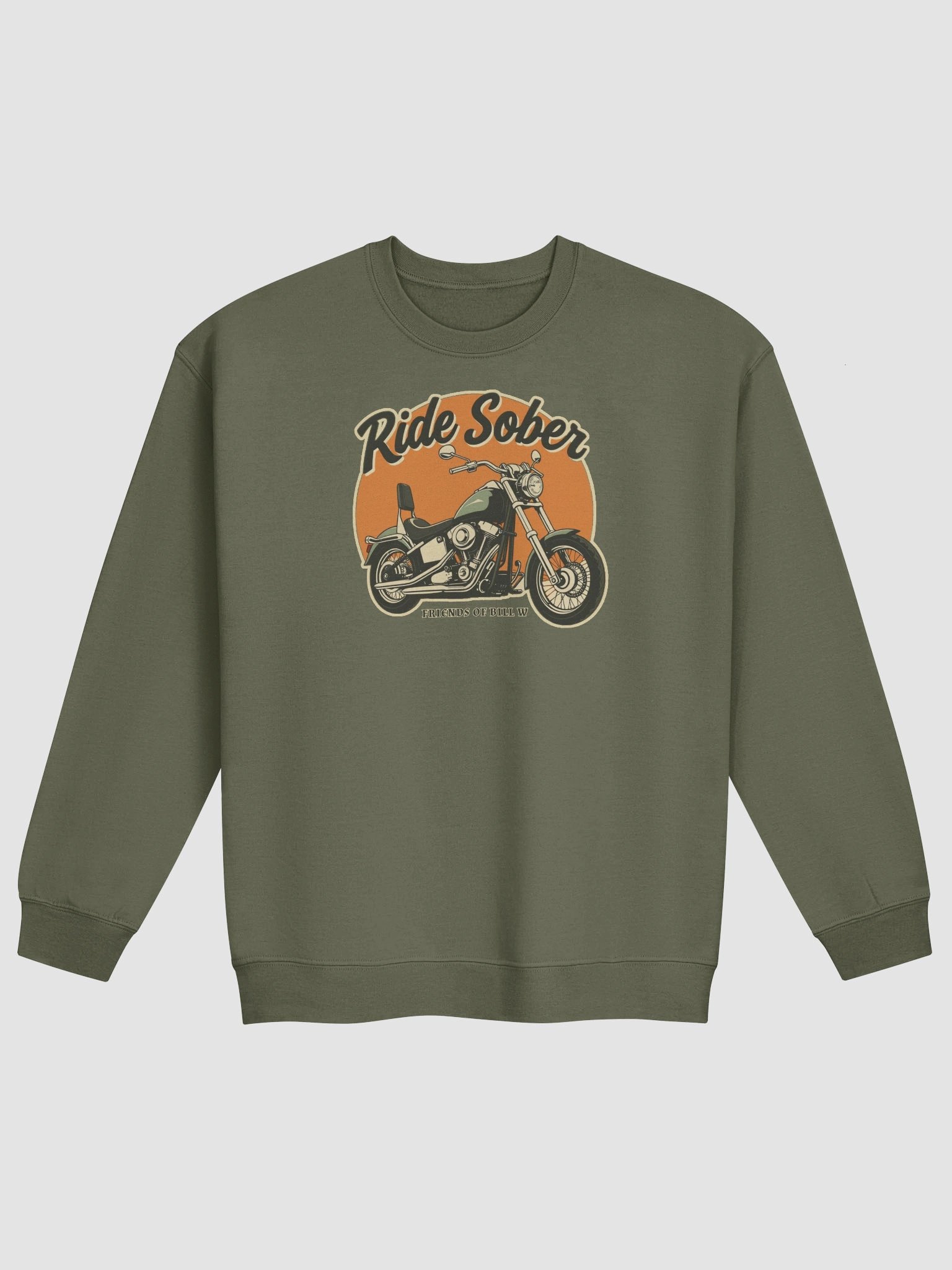 Ride Sober Friends of Bill W | Recovery & Sobriety Sweatshirt product image (1)