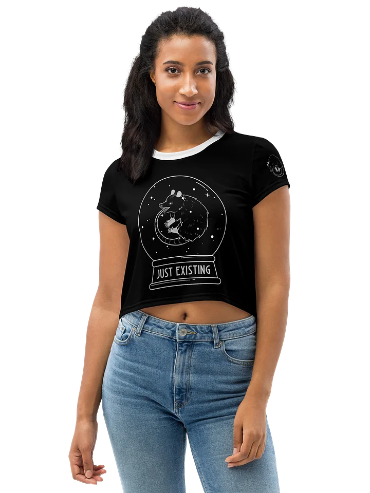 Just Existing crop tee product image (1)