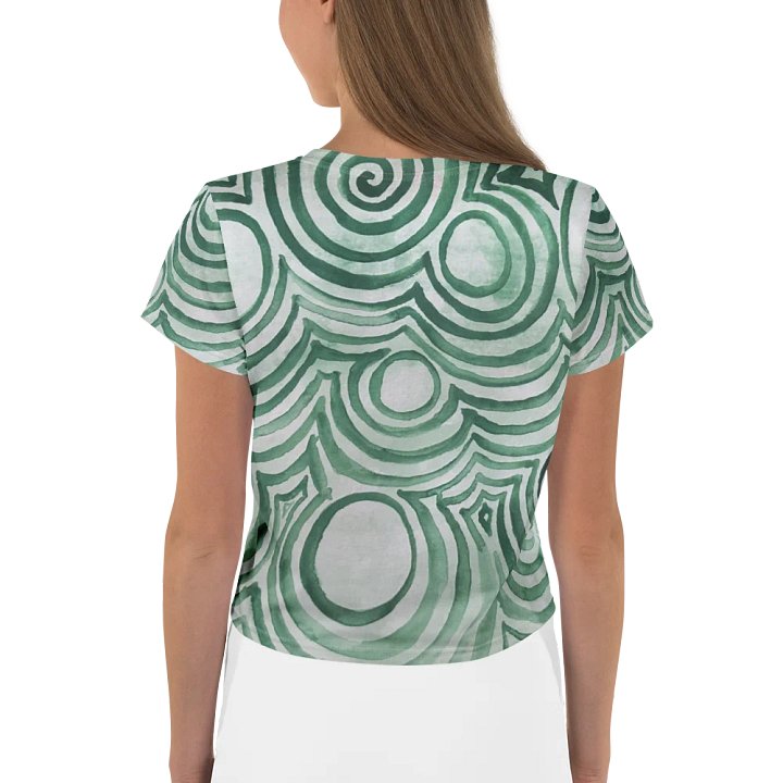 "Green Swirl" Crop Top product image (2)