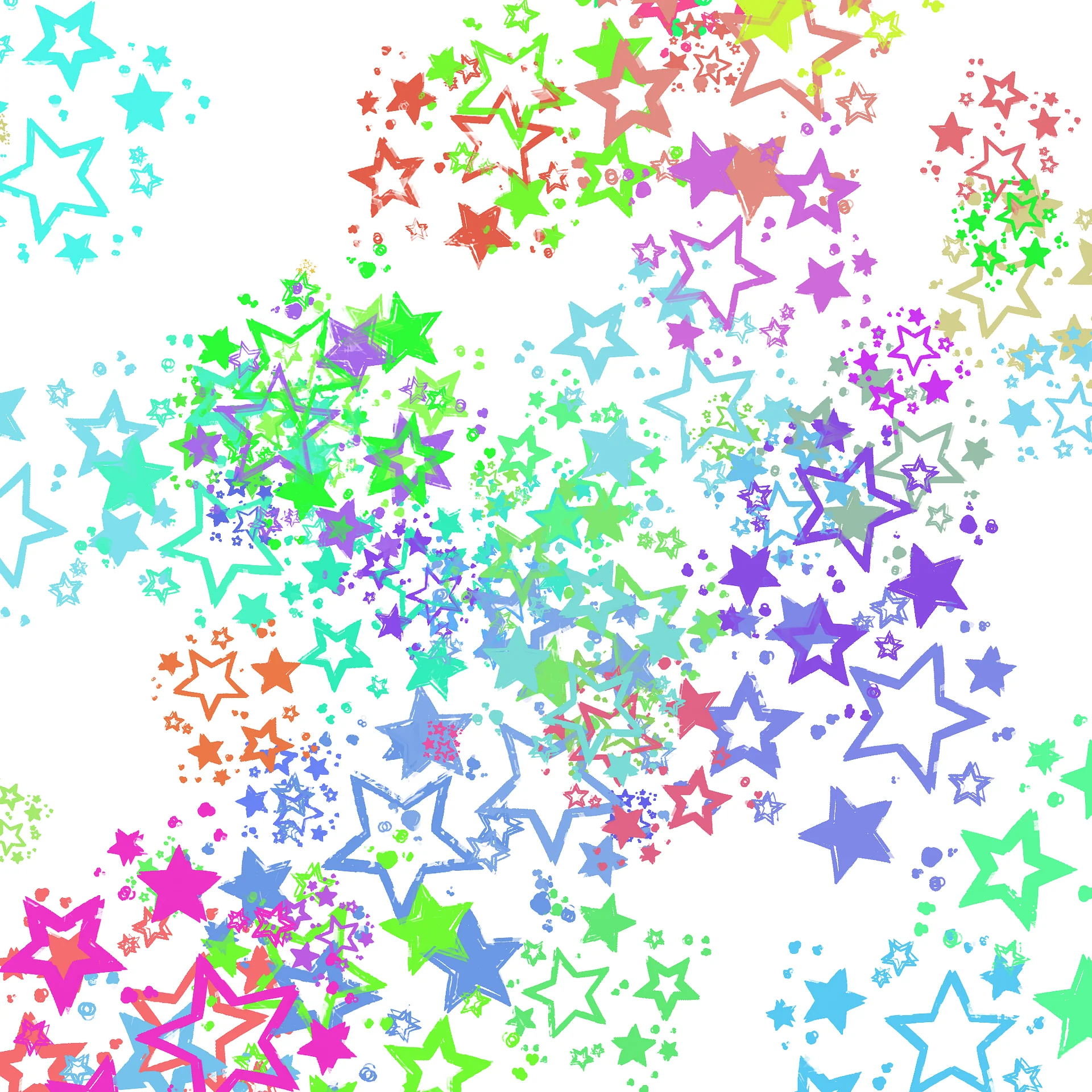 Star & Heart Glitter Brushes for Procreate product image (1)