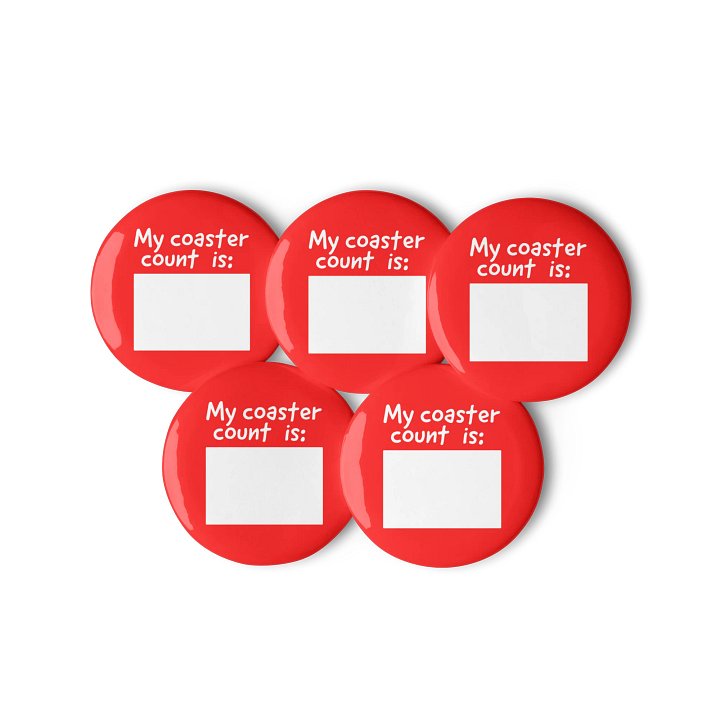 Coaster Count Button (5-Pack) product image (1)