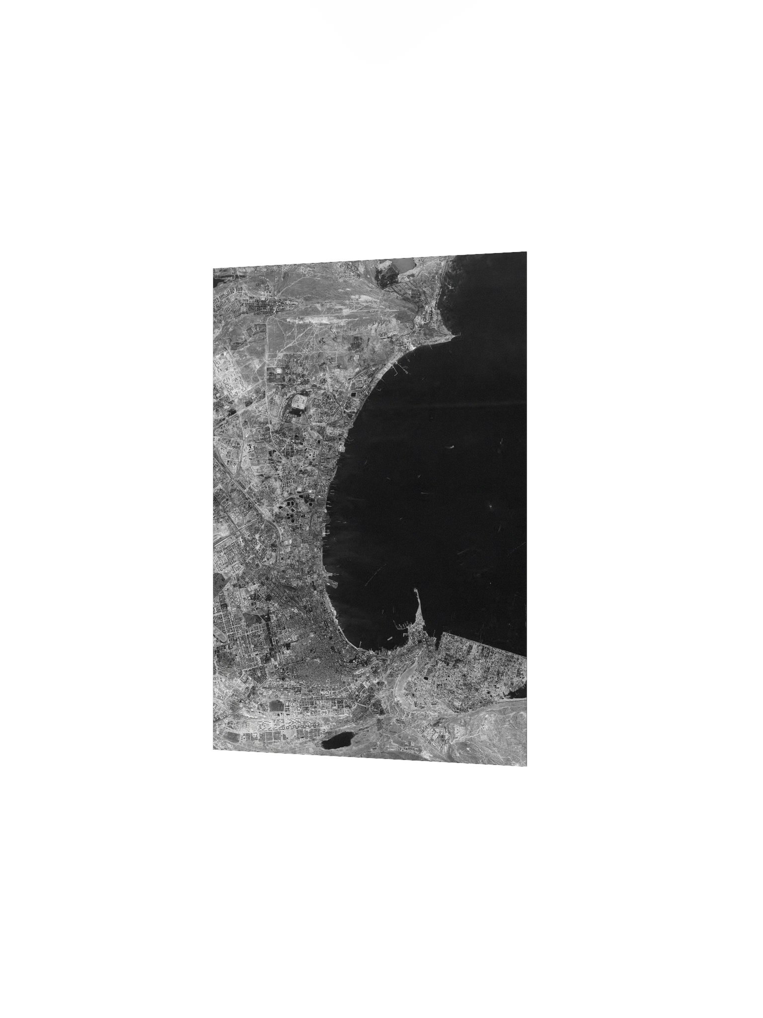 Baku, Azerbaijan (1966) Declassified Spy Satellite Picture (Poster - Portrait) product image (2)