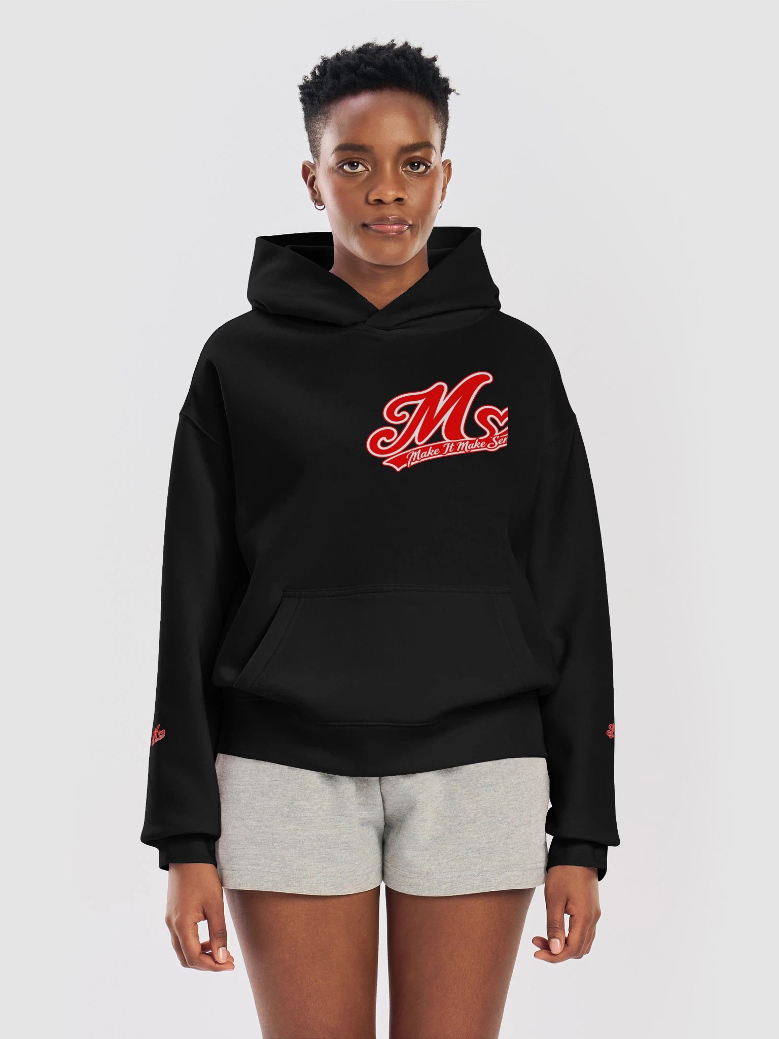 Make It Make Sense Women’s Heart Logo Hoodie product image (9)