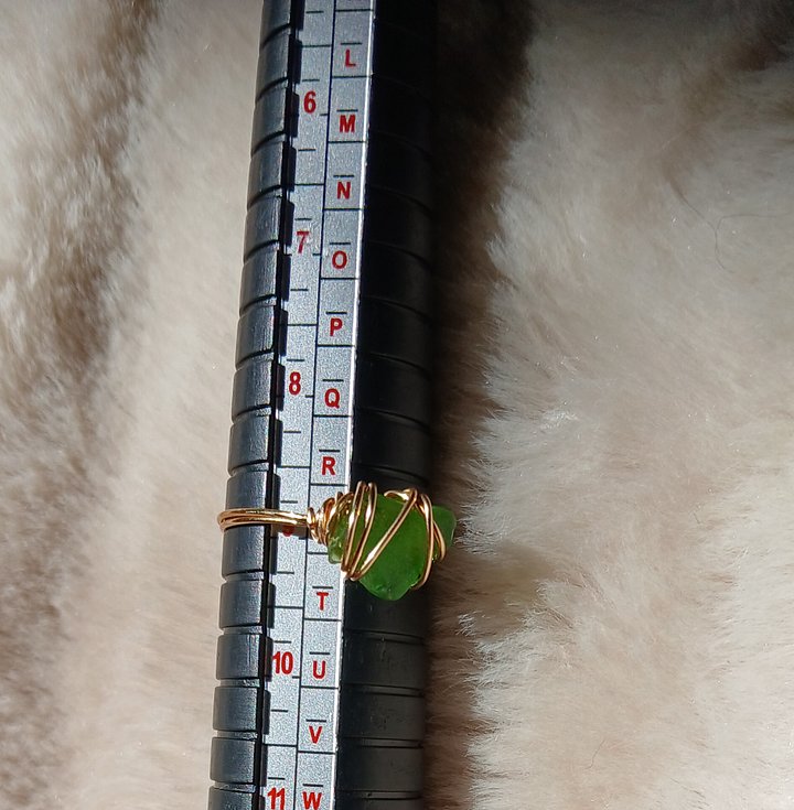Size 9 & 9.5 Hand-Crafted Sea glass rings Oahu Hawaii product image (1)