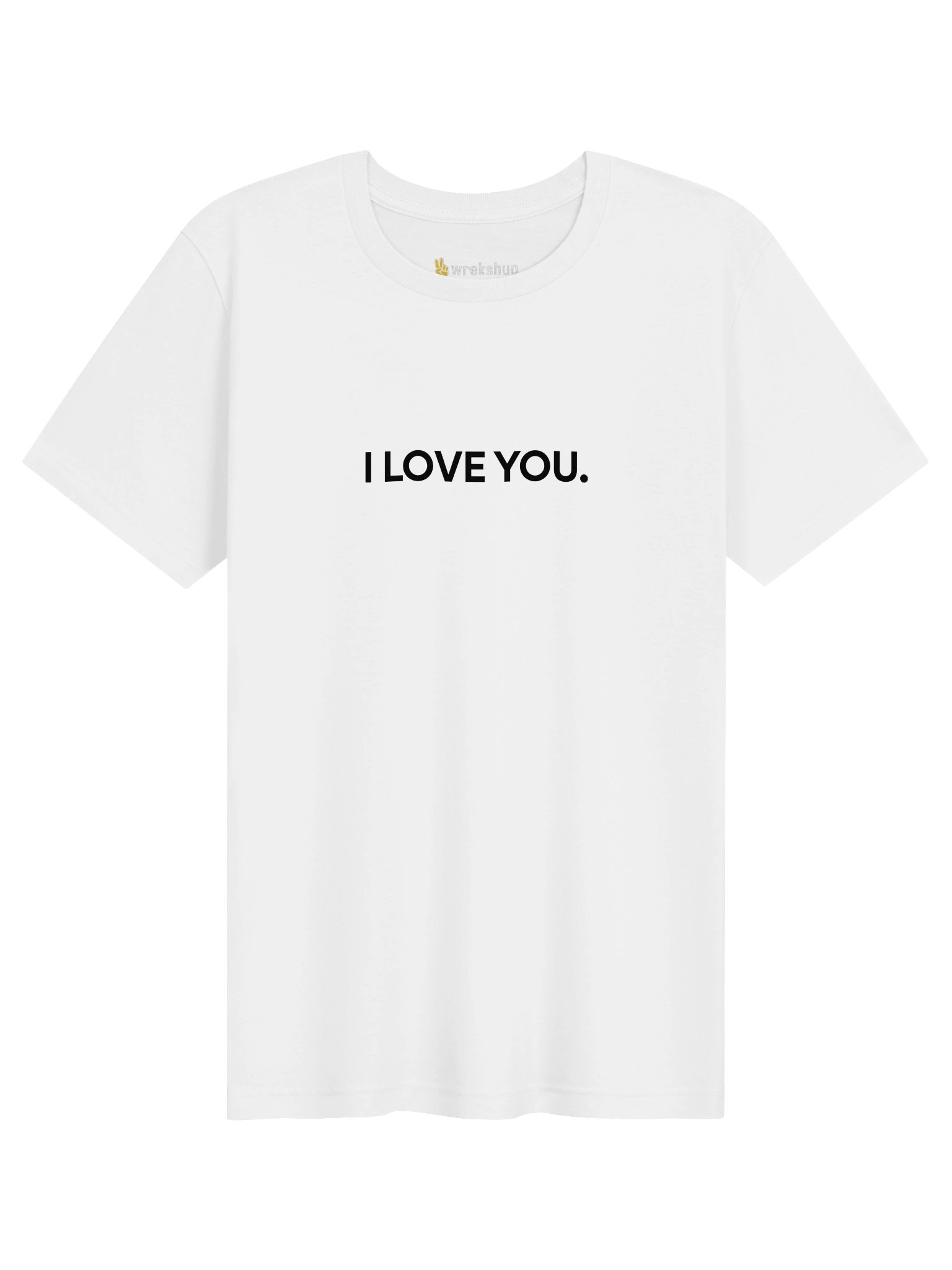 I Love You Minimalist Unisex Tee - WHITE product image (1)