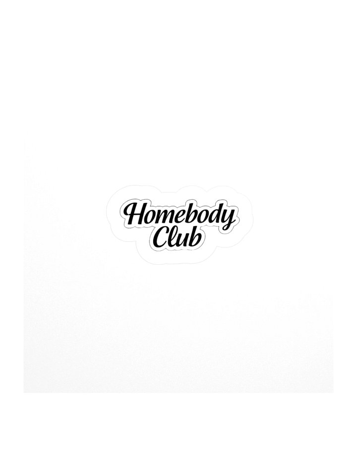 The Homebody Club Vinyl Sticker (3" x 3") product image (1)
