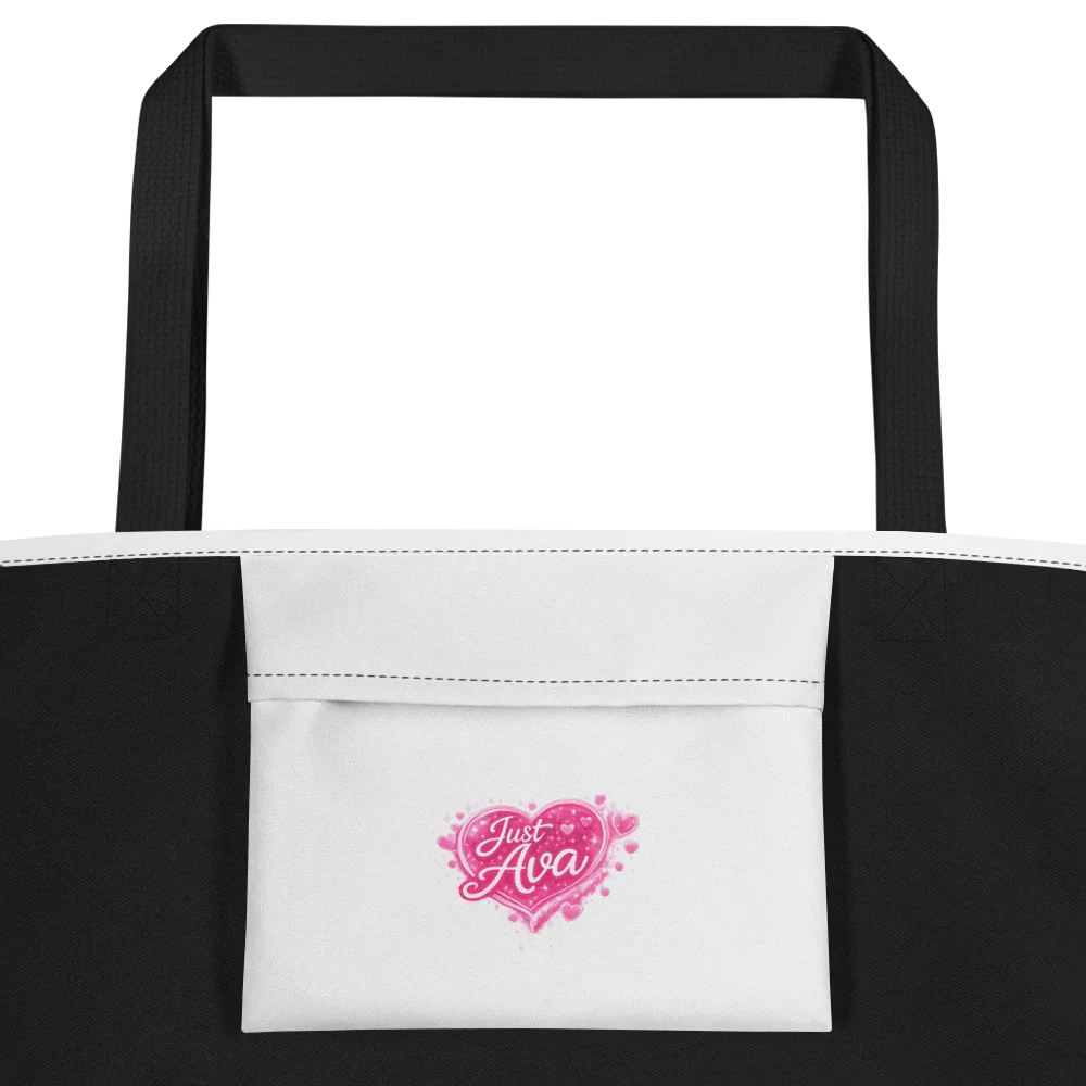 Ava Sparkling Heart Tote Bag product image (2)