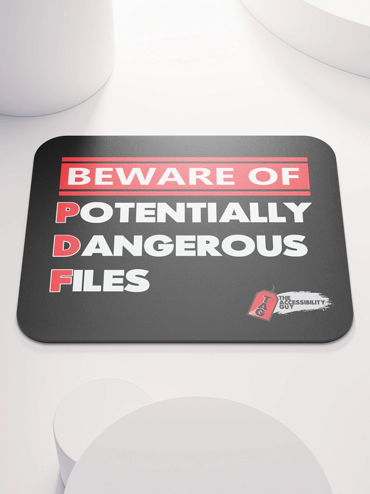 Beware of Potentially Dangerous Files Mouse Pad product image (1)