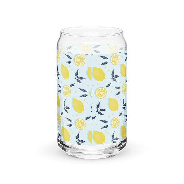 Stylish Can-Shaped Glass with Bright Lemon Print product image (6)