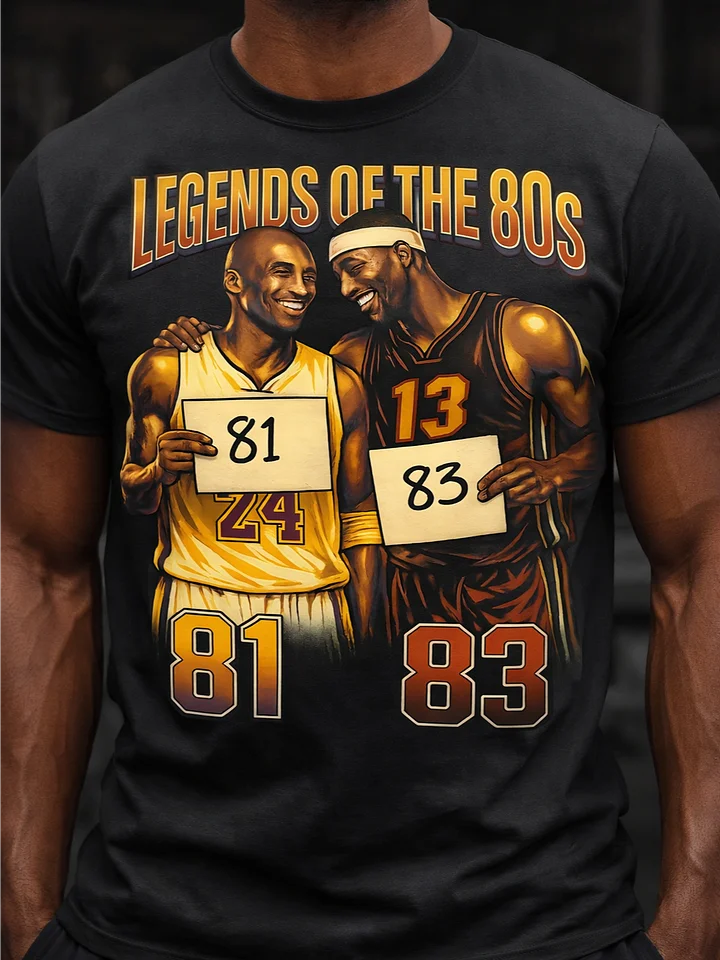 Kobe 81 vs Bam 83 Legends T-Shirt - Mamba Mentality Miami Heat Basketball Tee - Vintage NBA Finals Graphic Shirt product image (1)