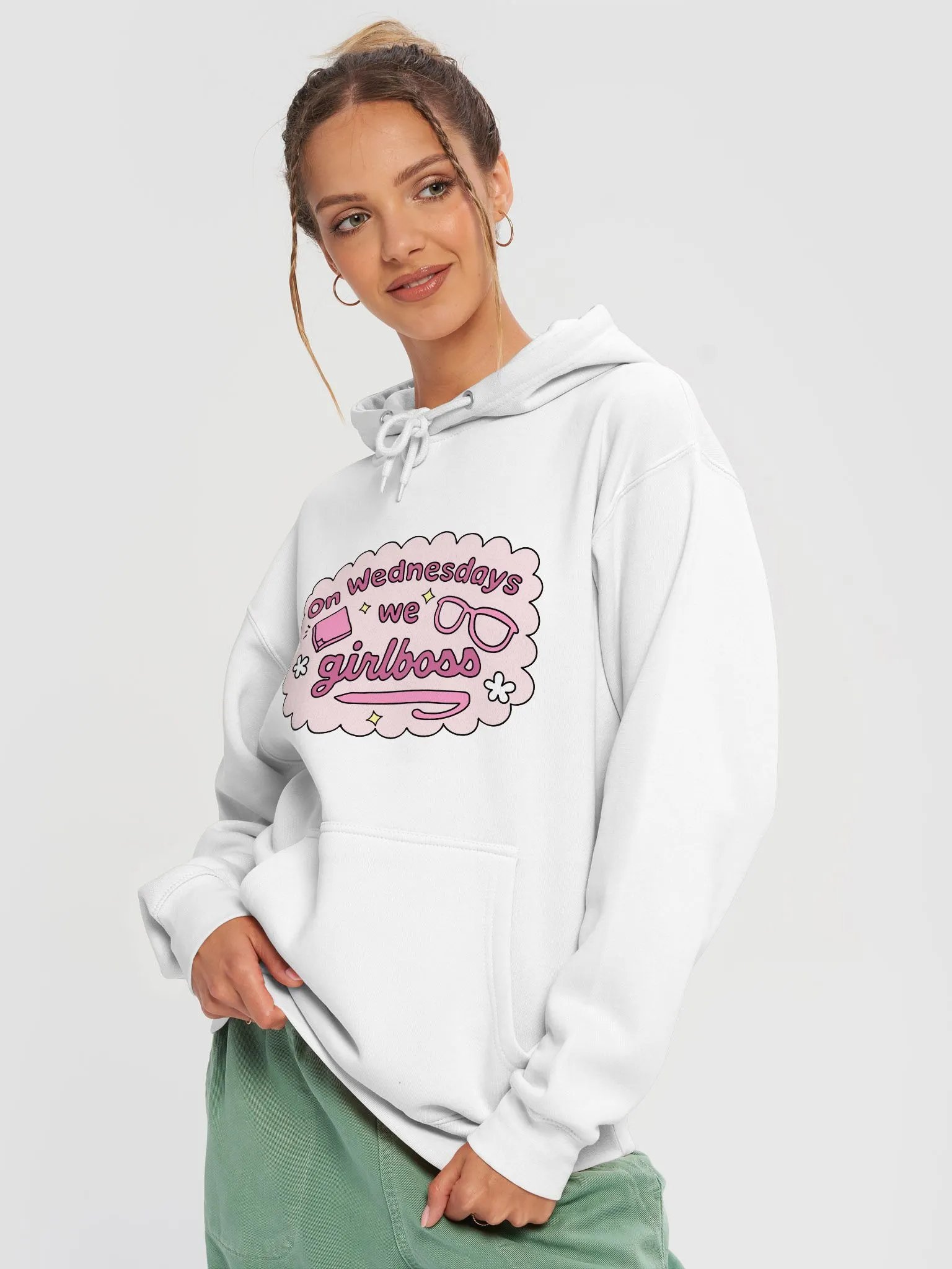 On Wednesdays We Girlboss Unisex Hoodie product image (10)
