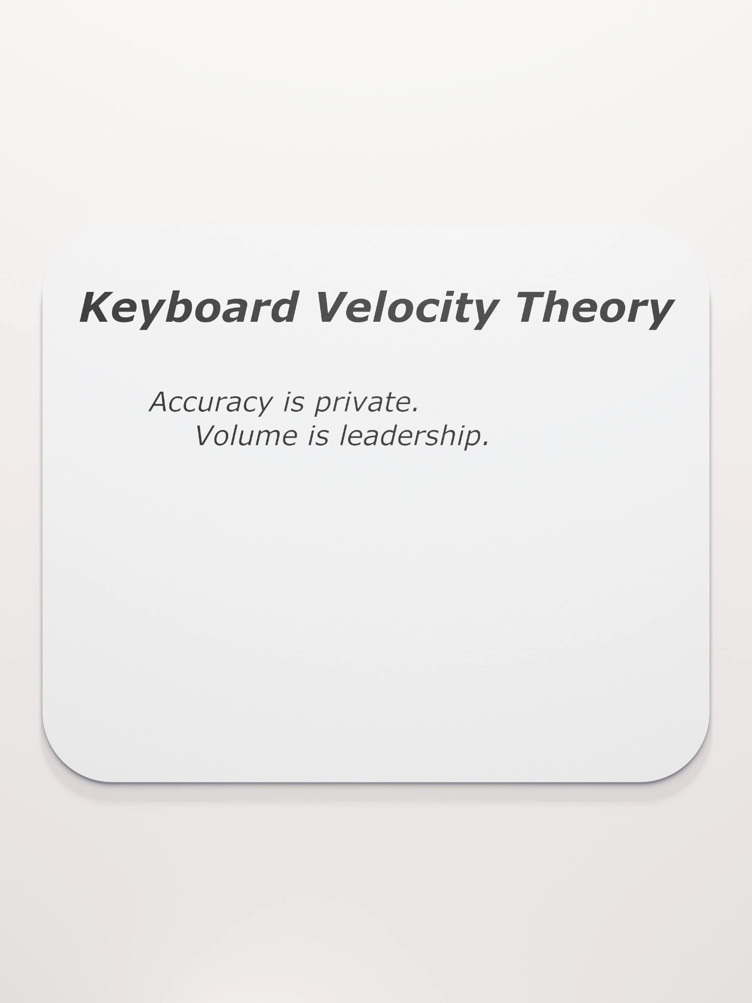 Keyboard Velocity Theory Mouse Pad product image (2)