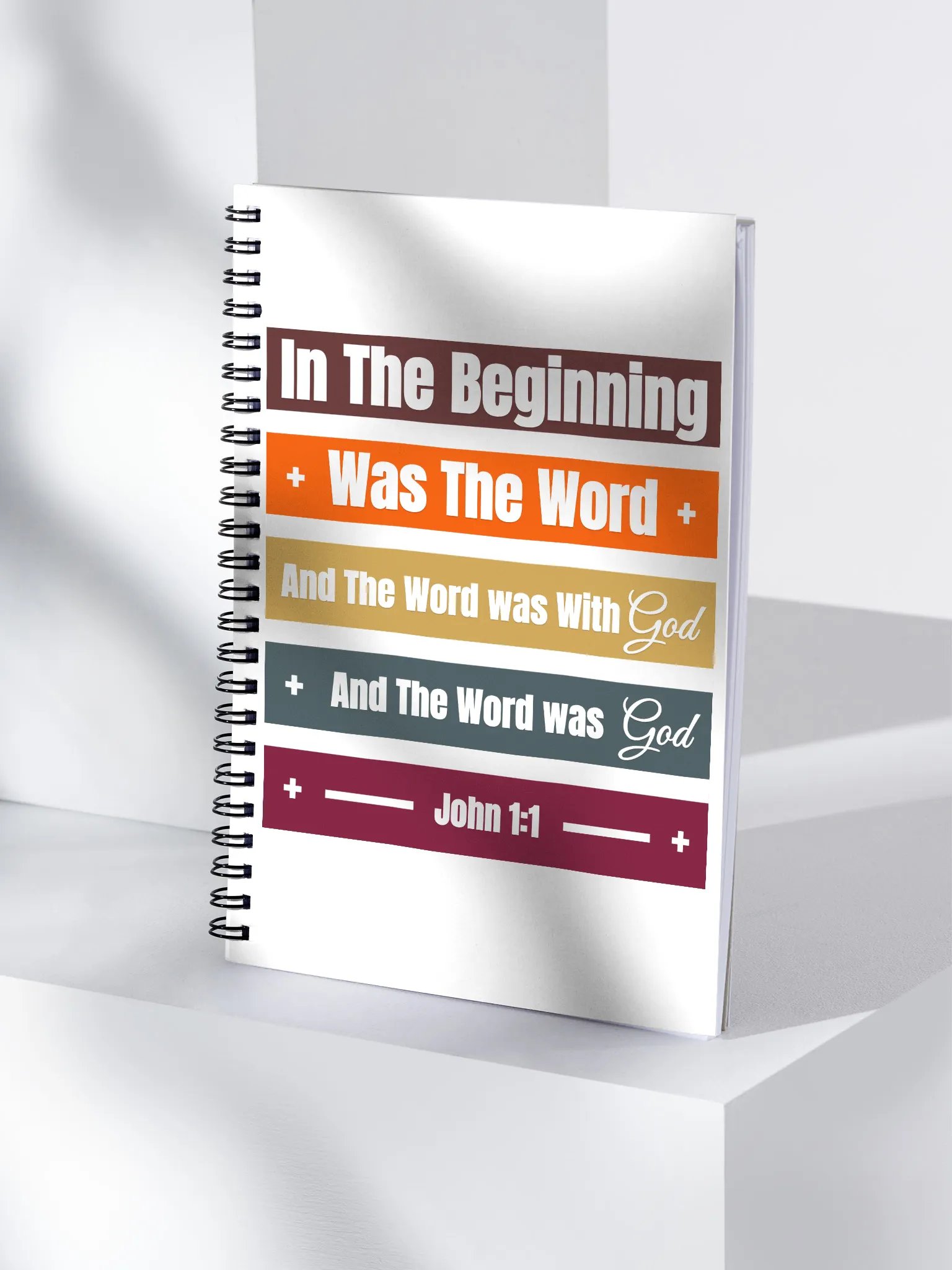 In The Beginning Spiral Notebook product image (4)