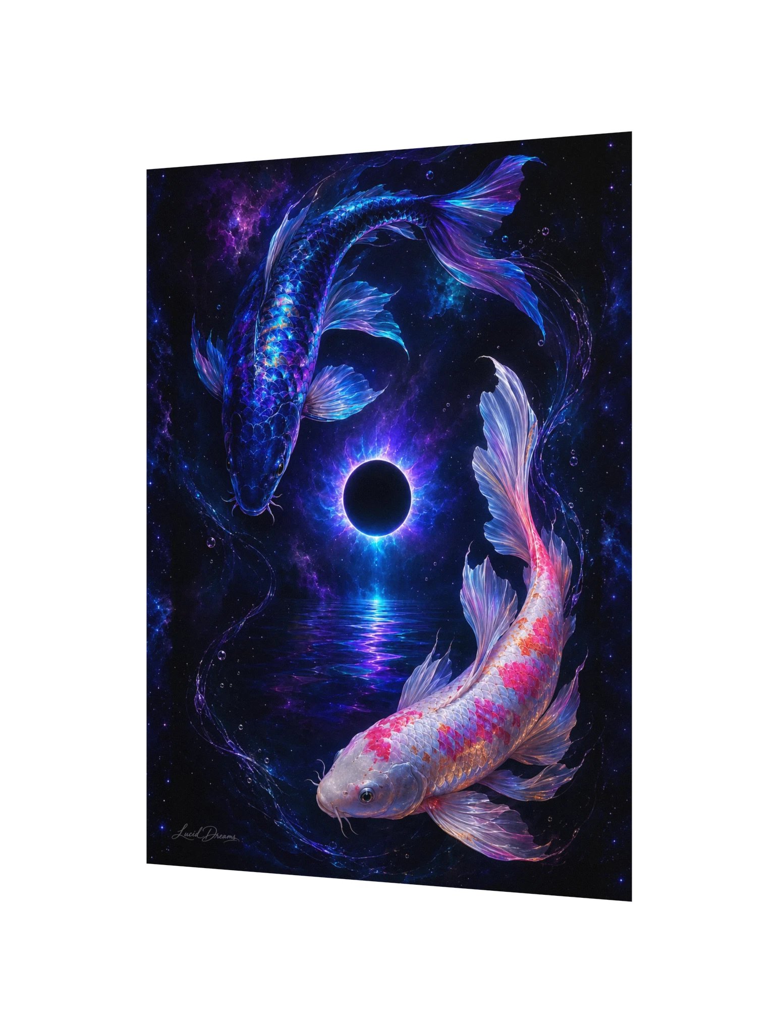 Celestial Koi Art Print — Between Shadow and Starlight product image (2)