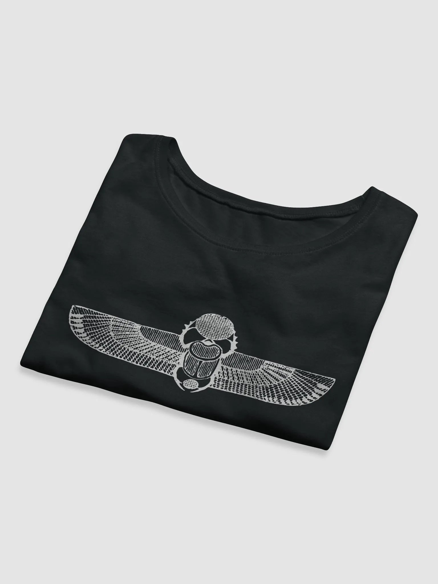 Scarab with Solar Disk and Wings - Bella+Canvas Women's Crop Tee product image (8)