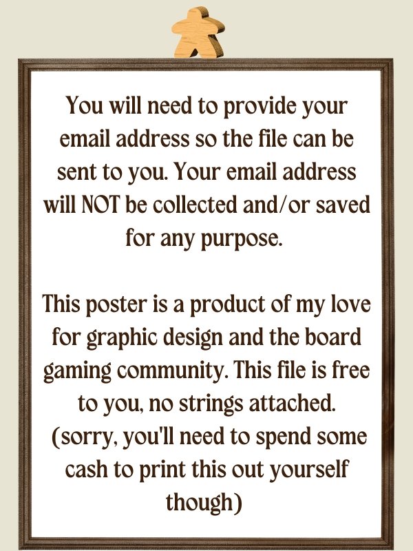 Board Game Room Warnings Poster - DIGITAL DOWNLOAD - 11" x 14" product image (3)