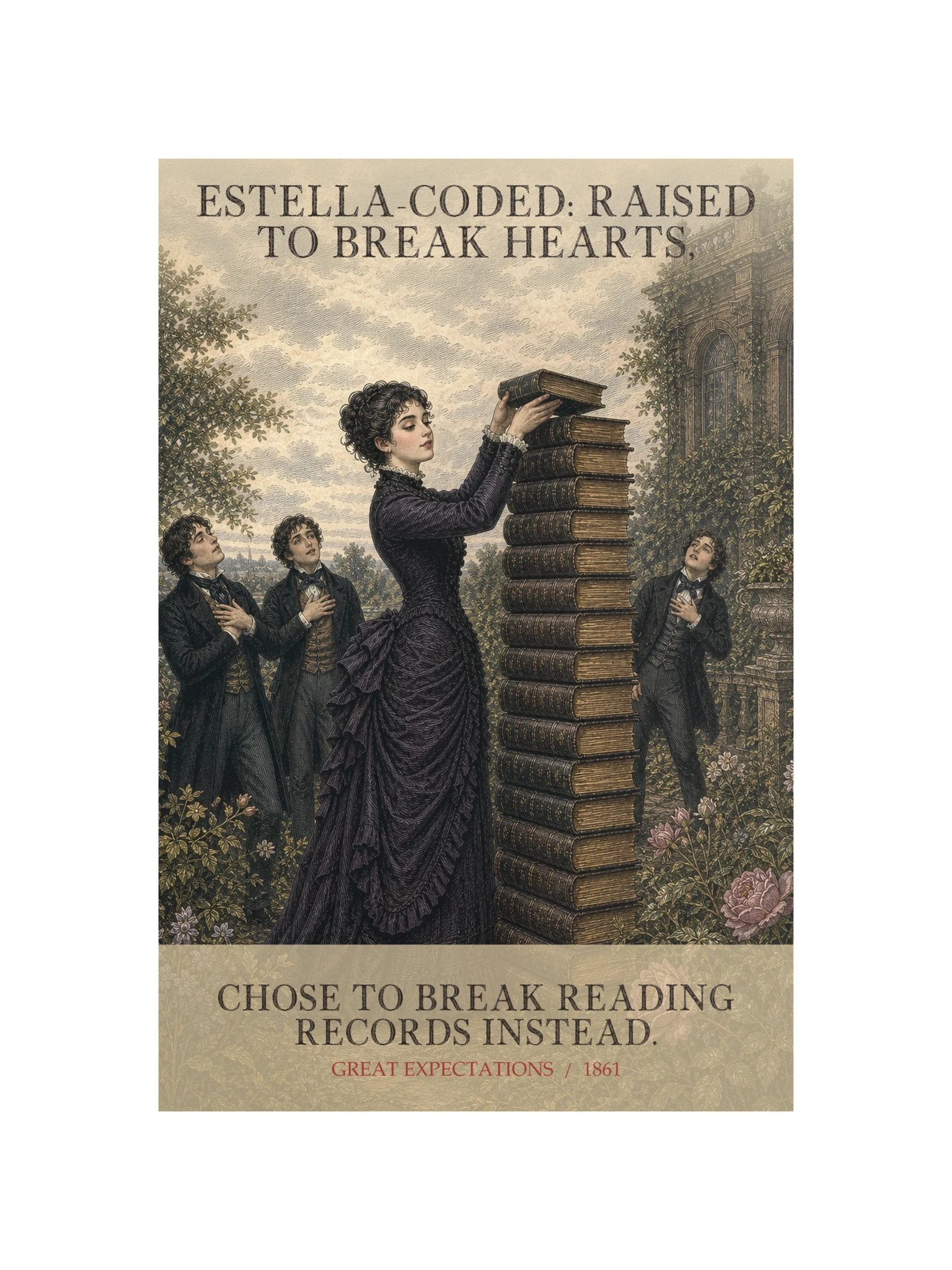 Estella Coded Raised Break Hearts Chose Break -- Great Expectations Art Print product image (12)