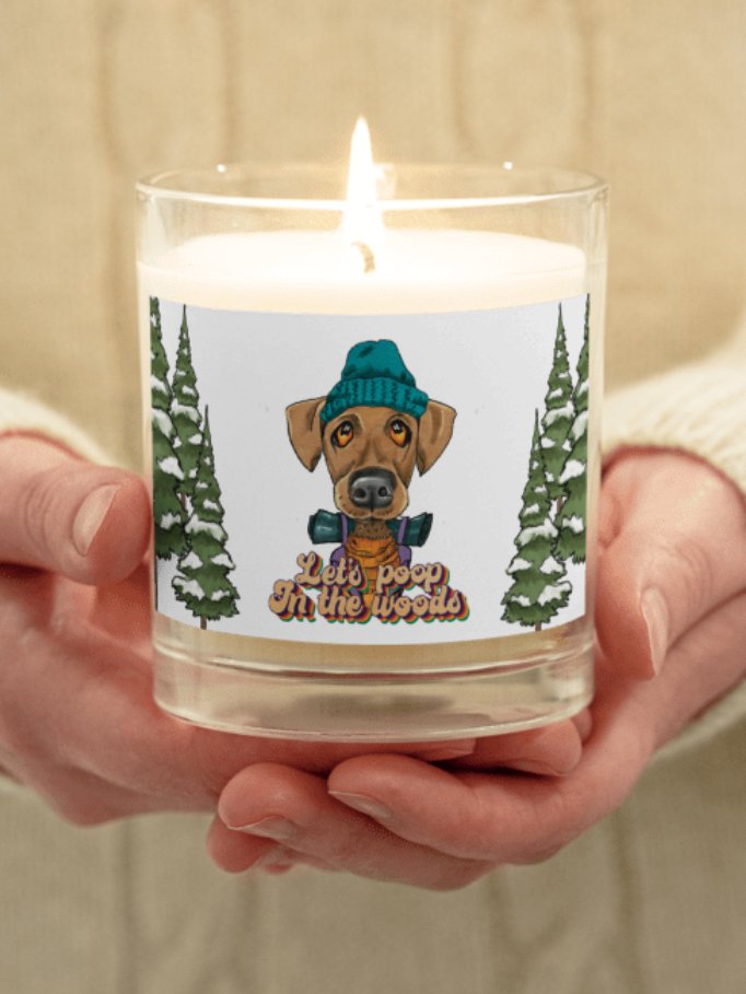 Camping Dog Candle - Let's Poop in the Woods product image (1)