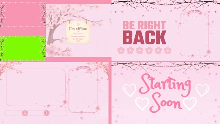 Sakura Bloom | Complete Animated Cherry Blossom Stream Package product image (1)