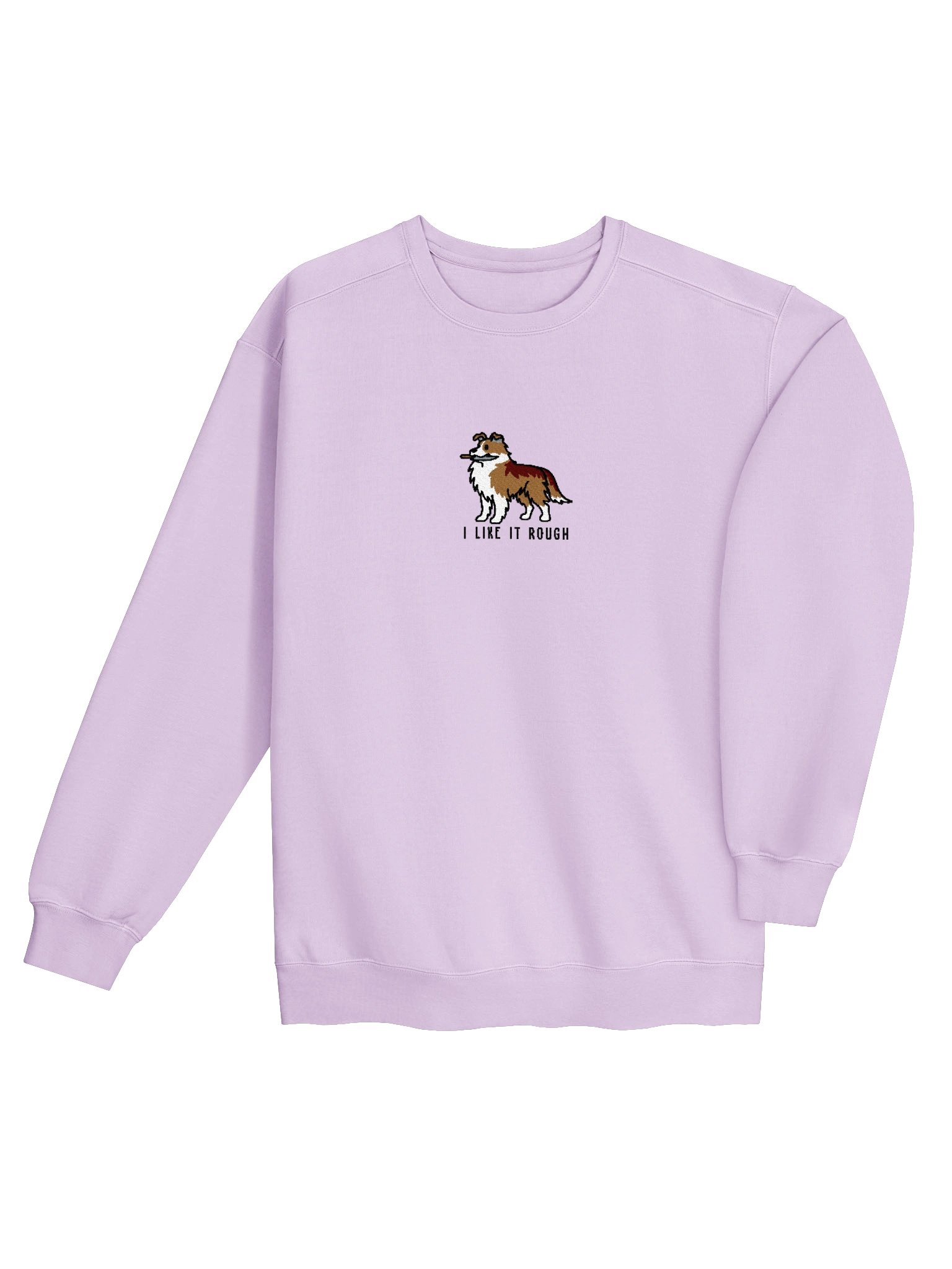 I Like It Rough Funny Chibi-Style Embroidered Premium Sweatshirt for Rough Collie(Sable) Owners product image (36)
