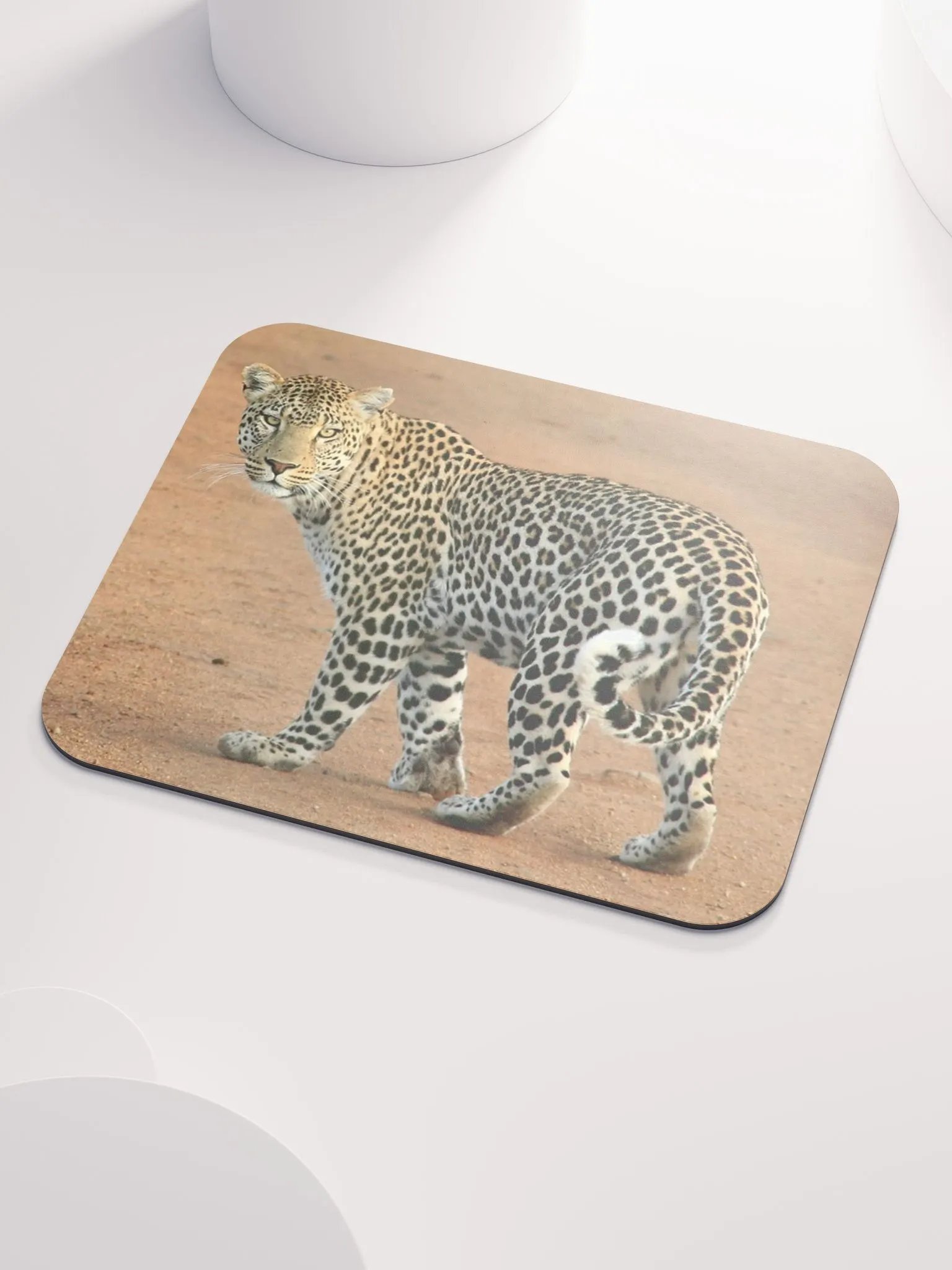 Leopard Elegance Mouse Pad - Stylish & Durable Desk Accessory for Gaming & Office Use product image (1)