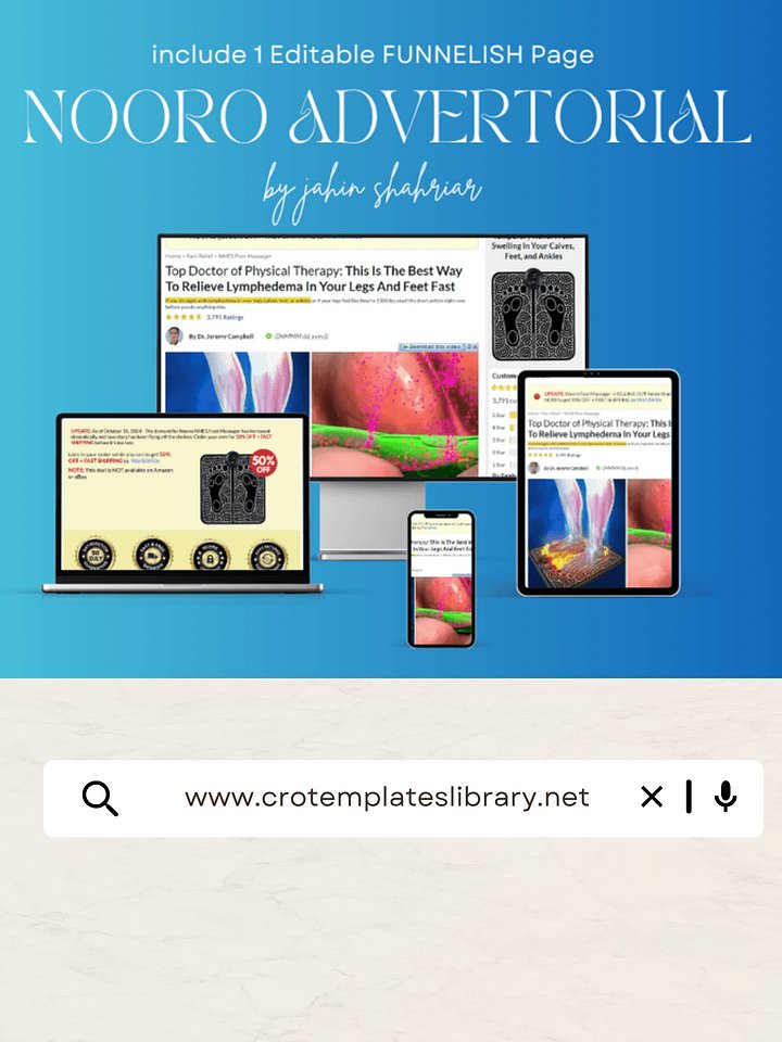 Nooro Advertorial Funnelish Template product image (1)