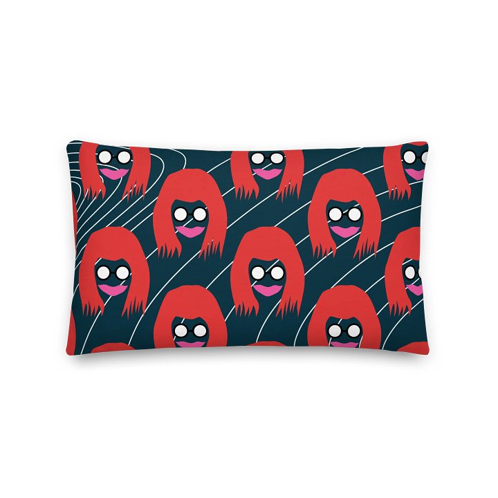 Kathy Print Cushion (Teal) product image (1)