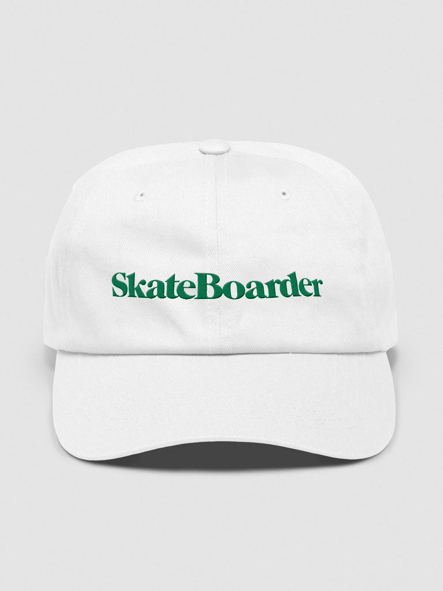 Skateboarder Magazine | The Original | Classic Dad Hat (Green Logo) product image (1)