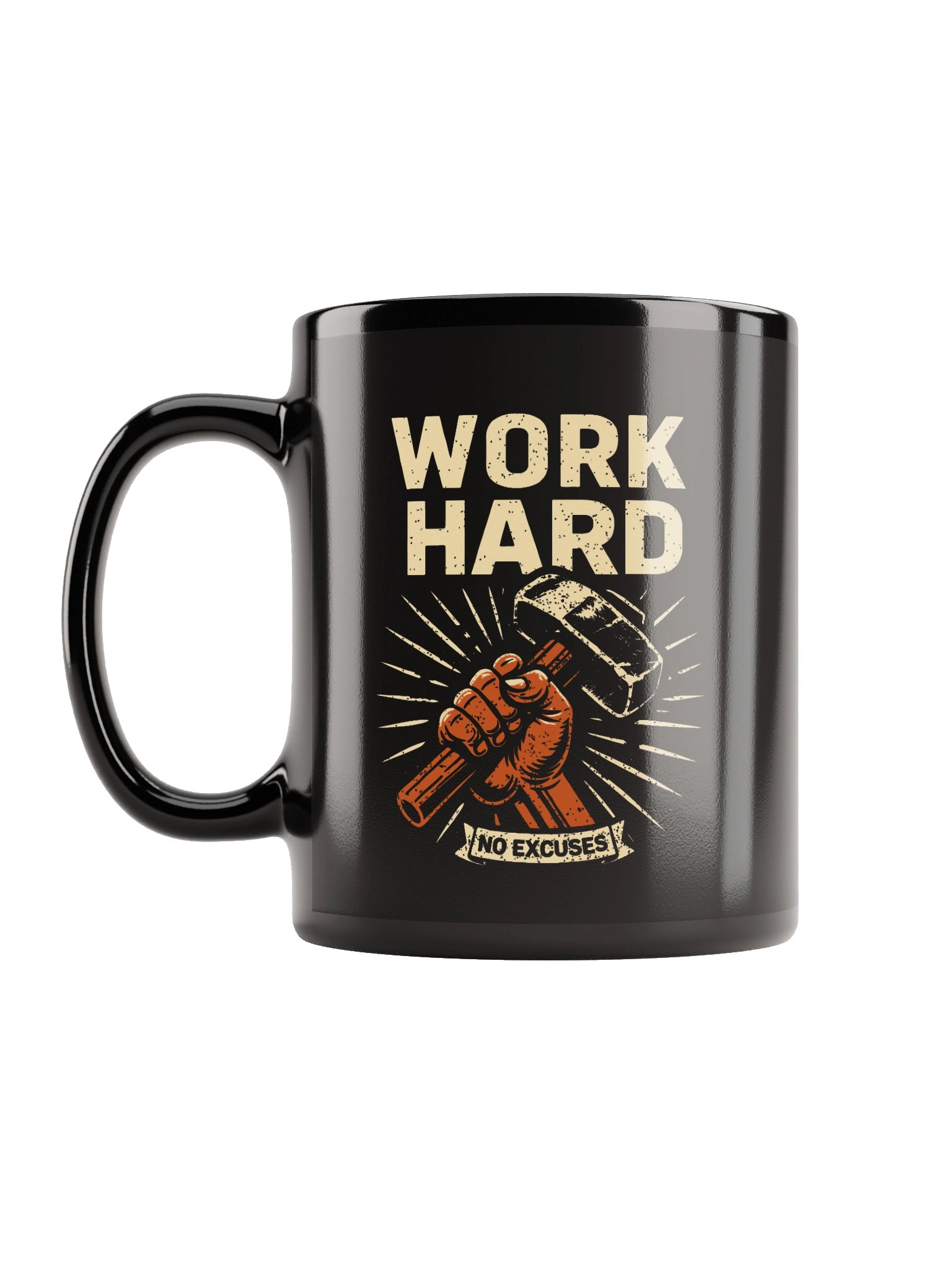 Work Hard — No Excuses Statement Mug product image (12)