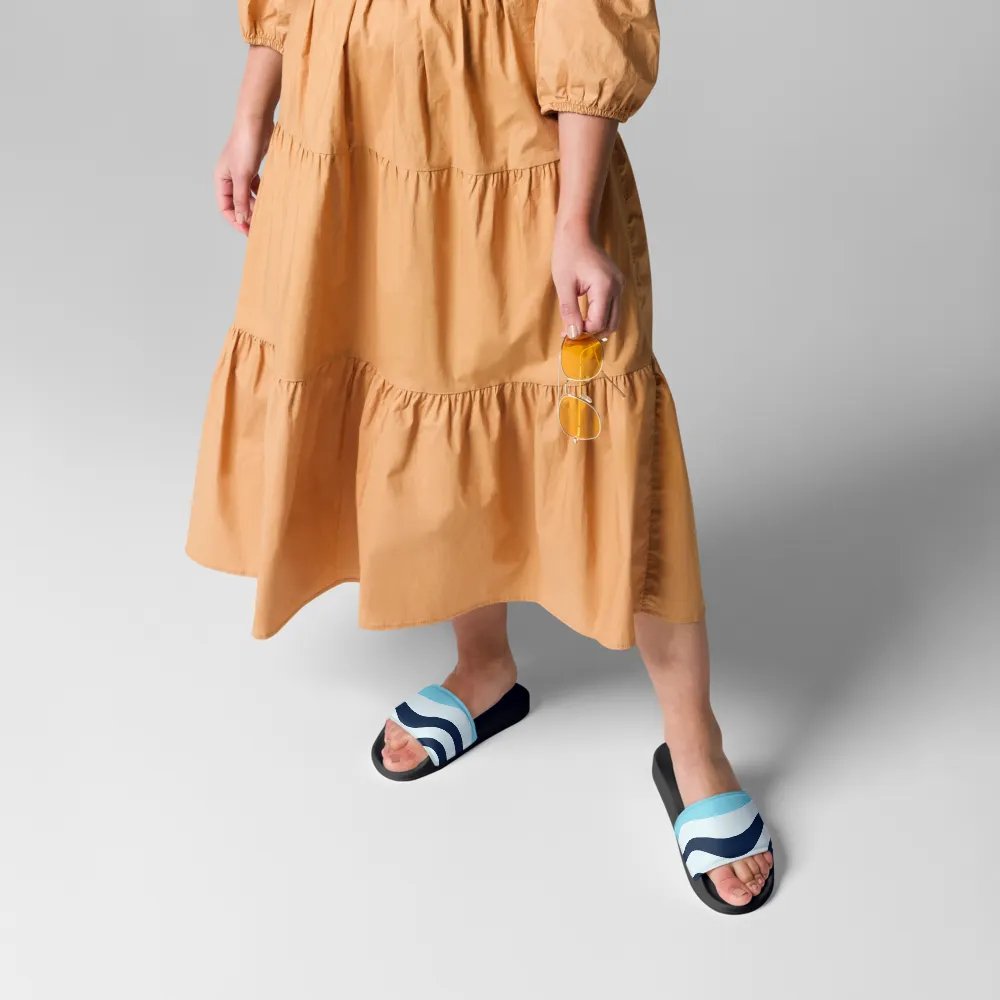 Blue Sunset Waves Women's Slides product image (6)