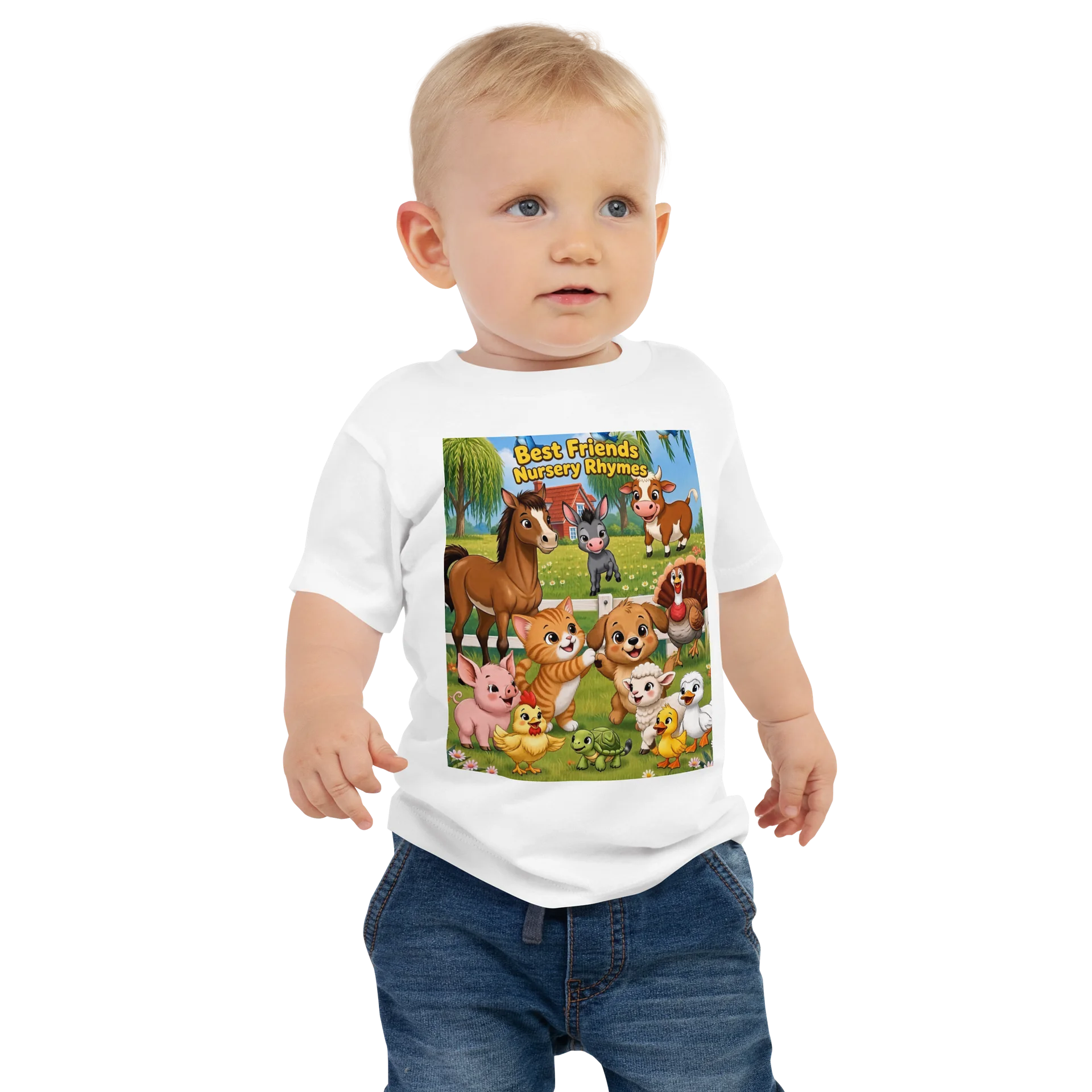Best Friends Nursery Rhymes Farm Animal Baby T-shirt product image (1)