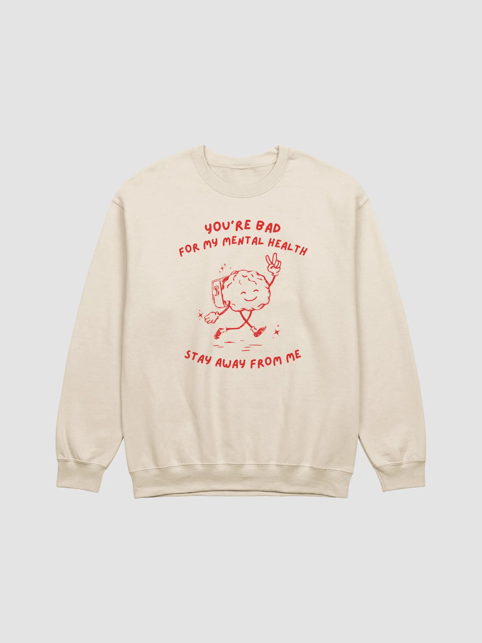 Bad for my mental health Crewneck product image (1)