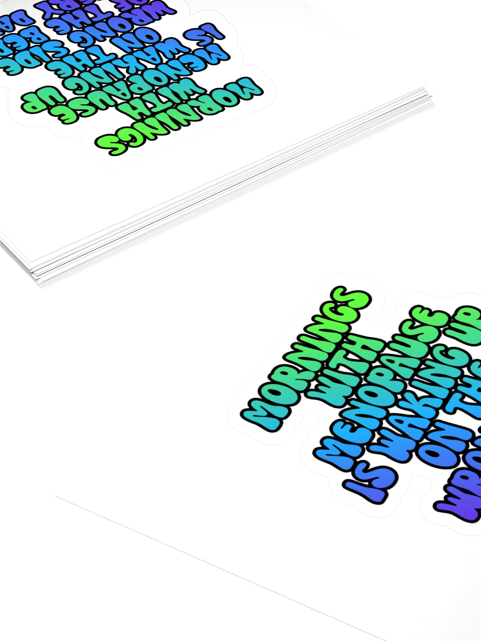 Menopause Chaos Kiss Cut 4"x4" Vinyl Sticker product image (4)
