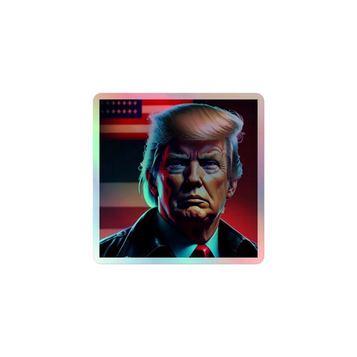 Touch of Patriotism Holographic Sticker product image (1)