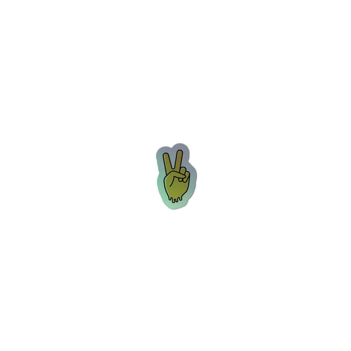 Melting Peace Holographic Sticker Set product image (2)