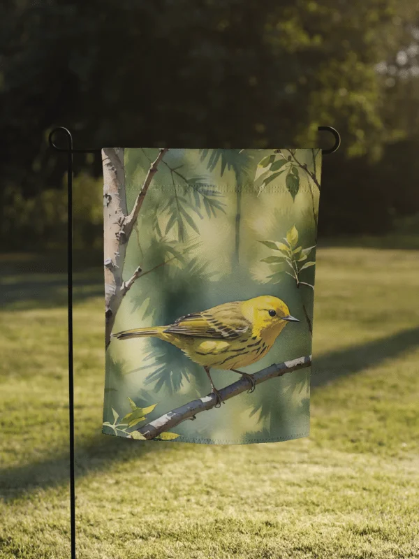 Yellow Warbler Garden Flag product image (1)