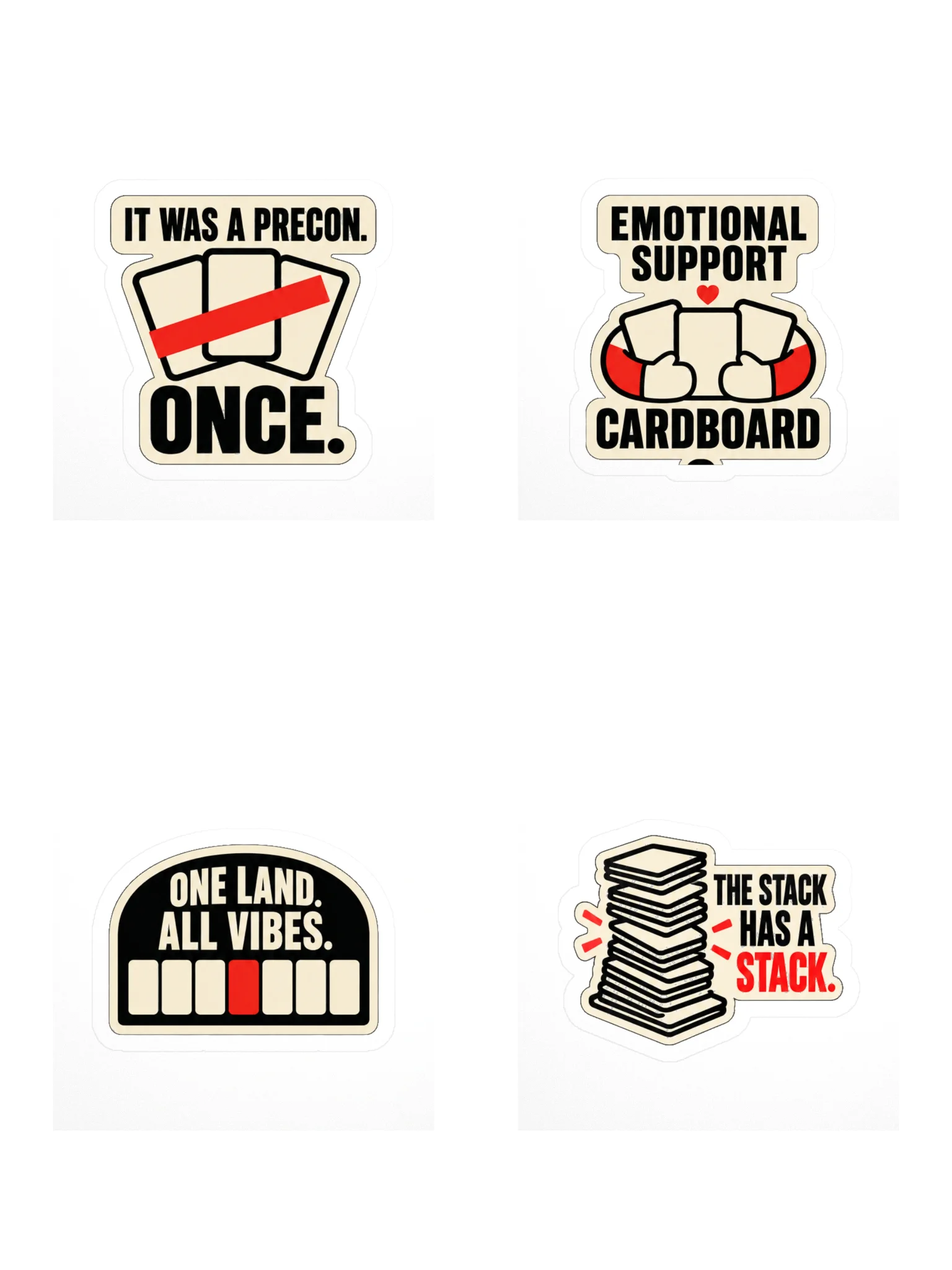 THE DECK BUILDER STACK — 4-Sticker Commander Bundle product image (1)