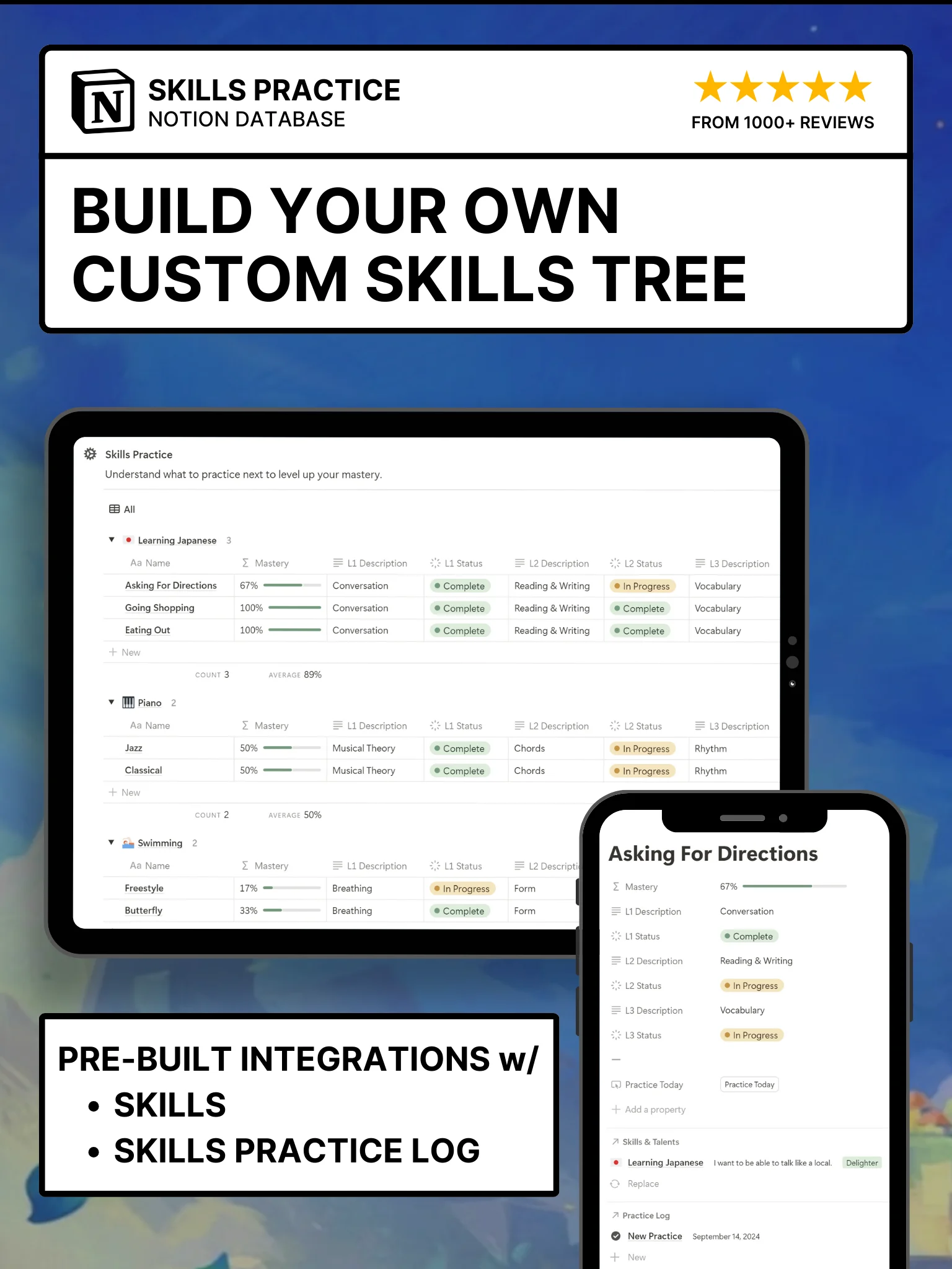 Skill Tree Notion Template product image (3)
