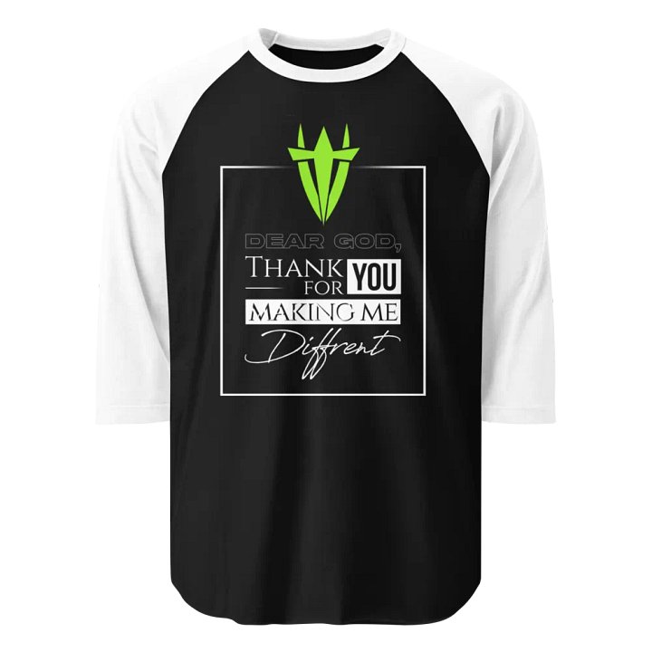 Jersey Raglan Tee: Dear God product image (1)