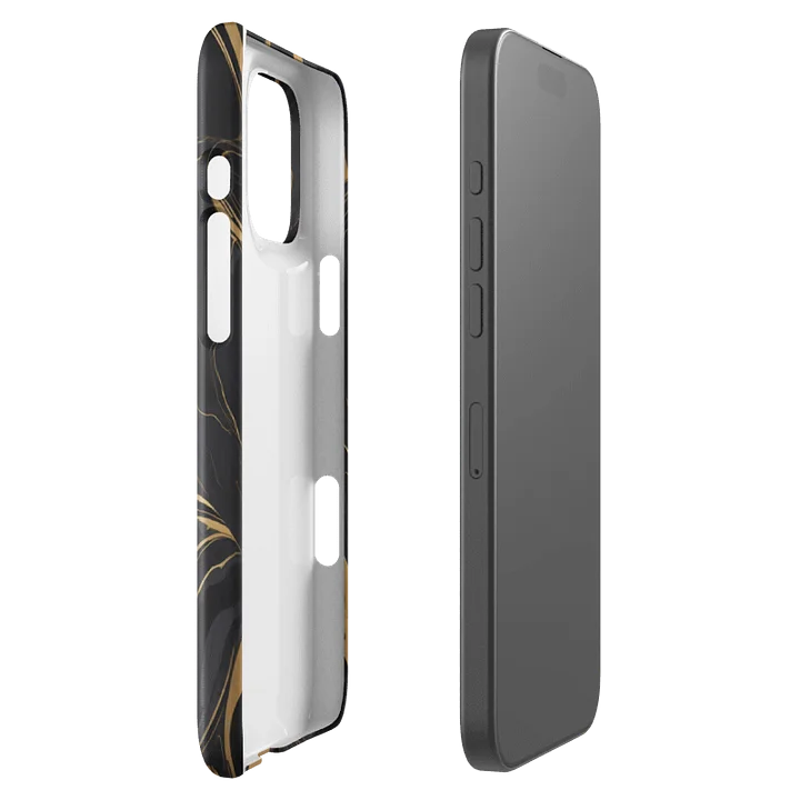 Snap Case for iPhone – Liquid Gold on Onyx product image (47)