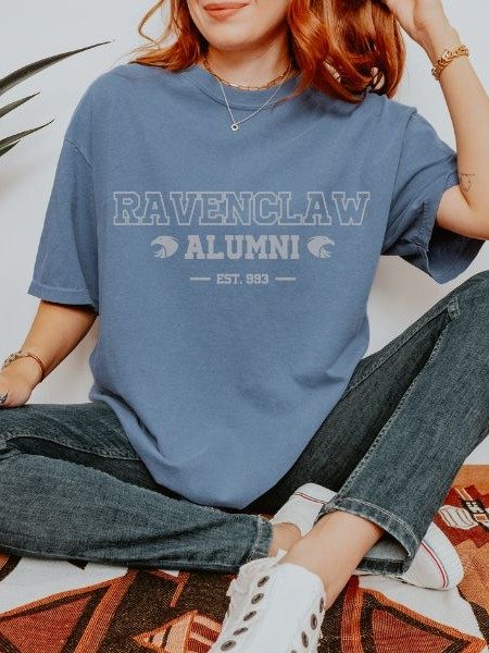 Ravenclaw Wit Alumni Vintage Collegiate Style Shirt product image (7)