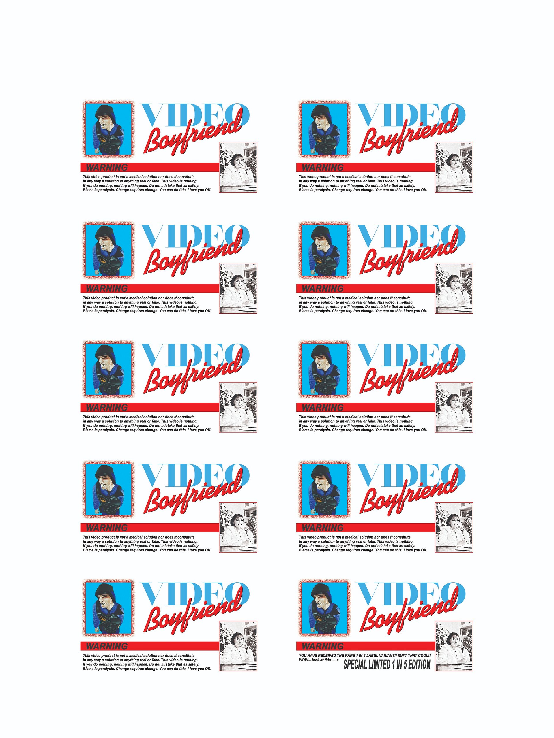 VIDEO BOYFRIEND Collector's VHS Tape product image (4)