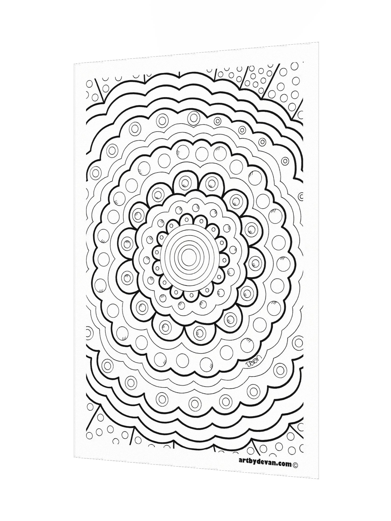 Color Your Own Art: Bubble Mandala product image (3)
