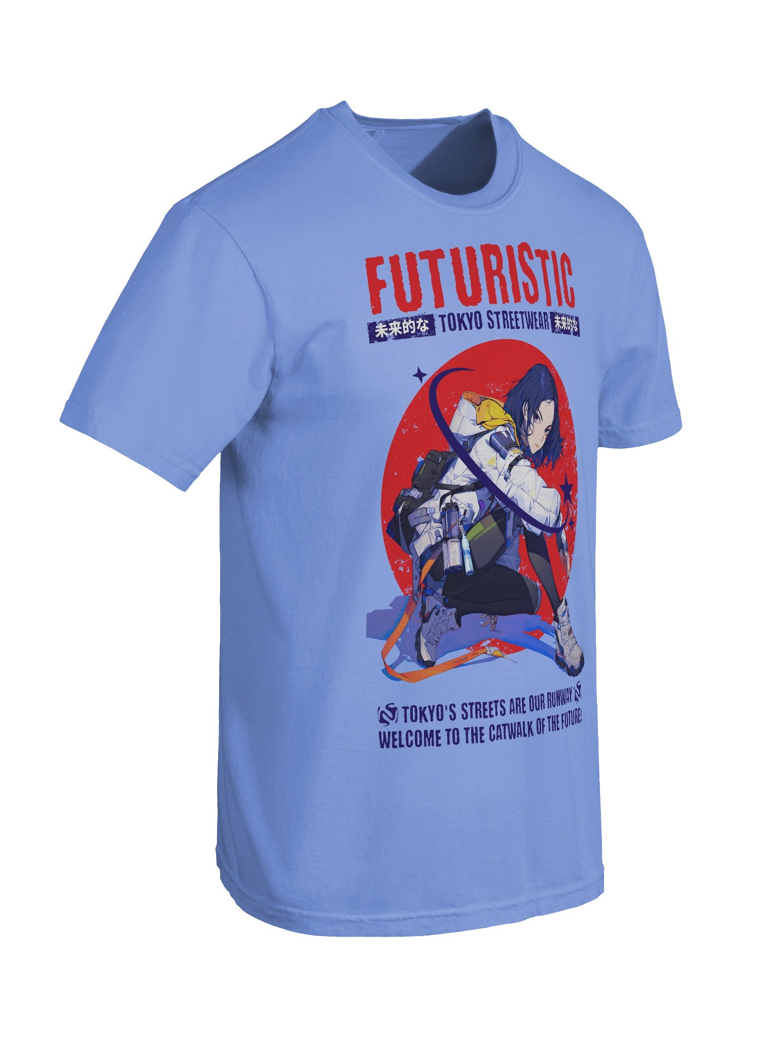 Y2K Japan Anime Tee Futuristic Fashion Tokyo Streetwear product image (65)
